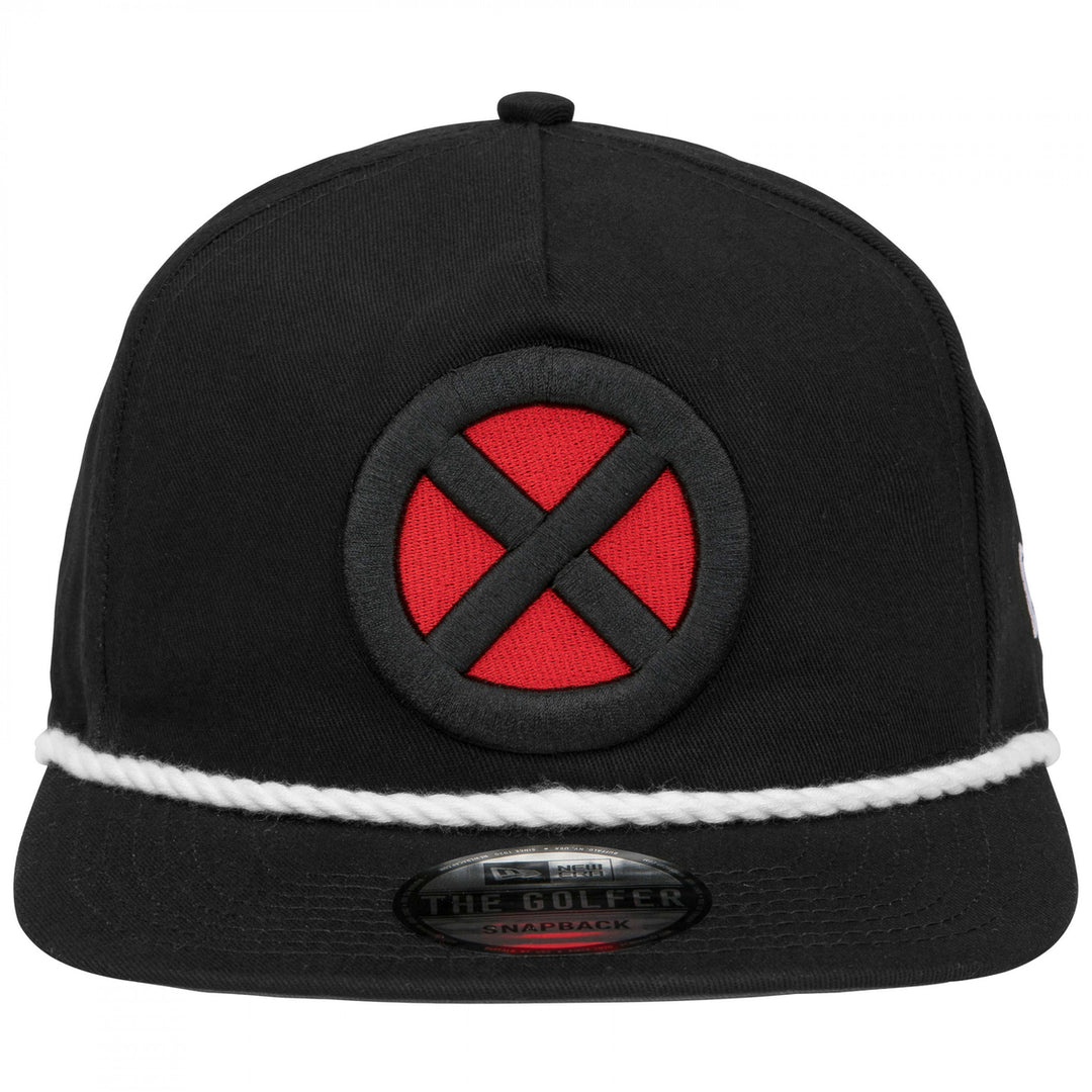 X-Men Logo Black Colorway New Era Adjustable Golfer Rope Hat Image 2