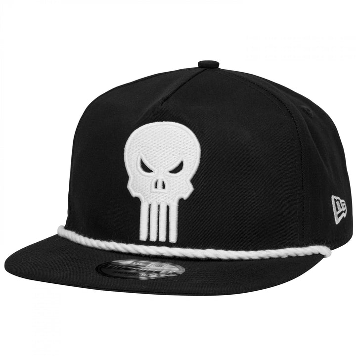 Punisher Logo Monochrome Colorway Era Adjustable Golfer Rope Hat Image 1