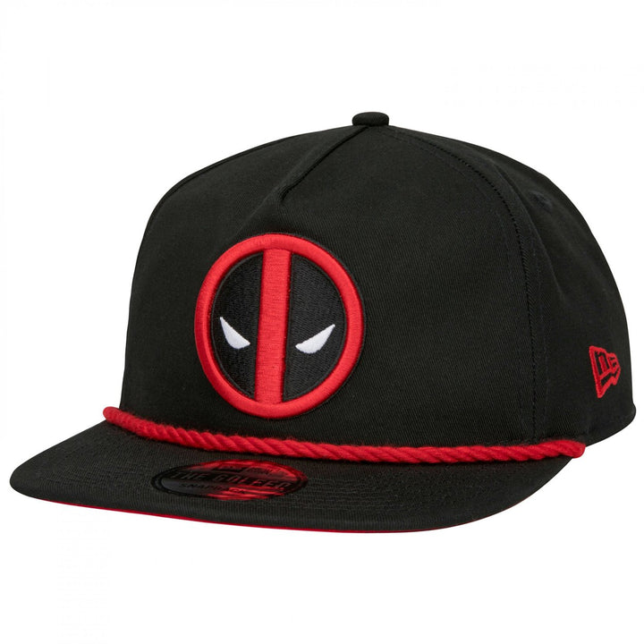 Deadpool Logo Black Colorway Era Adjustable Golfer Rope Hat Image 1