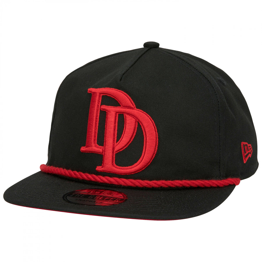 Daredevil Logo Black Colorway Era Adjustable Golfer Rope Hat Image 1