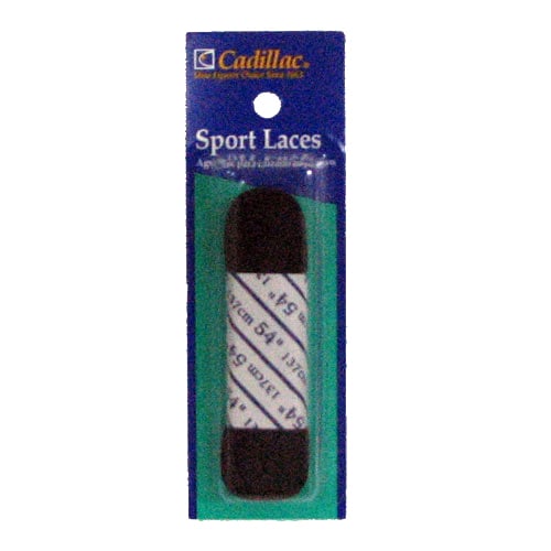 45-Inch Black Flat Athletic Shoe Laces Replacement Pair One Size 45-SPORT Image 1