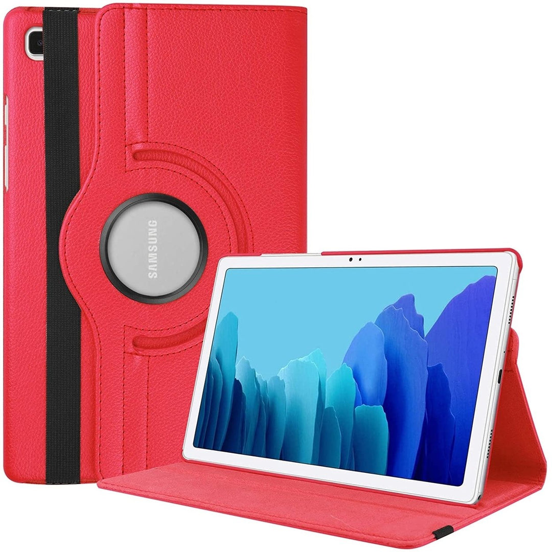 Samsung Galaxy Tab A9 8.7 Inch 2023 Leather Folio Rotating Stand Case Cover Image 11