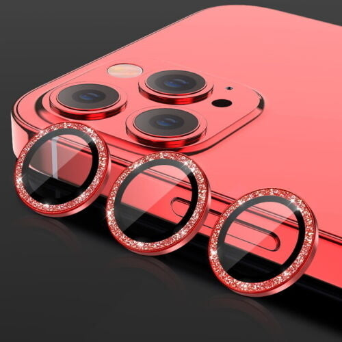 For Apple iPhone 15 Pro / iPhone 15 Pro Max Diamond Bling Ring Crystal Tempered Glass Camera Len Protector Cover Image 8