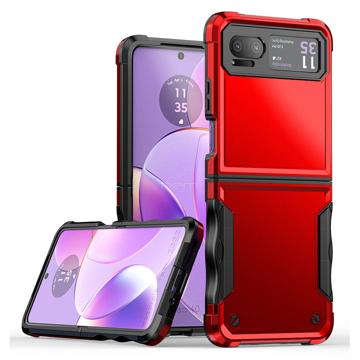 Motorola Razr 5G 2023 Dual Layer Shockproof Hybrid Flip Case Non Slip Cover Image 6