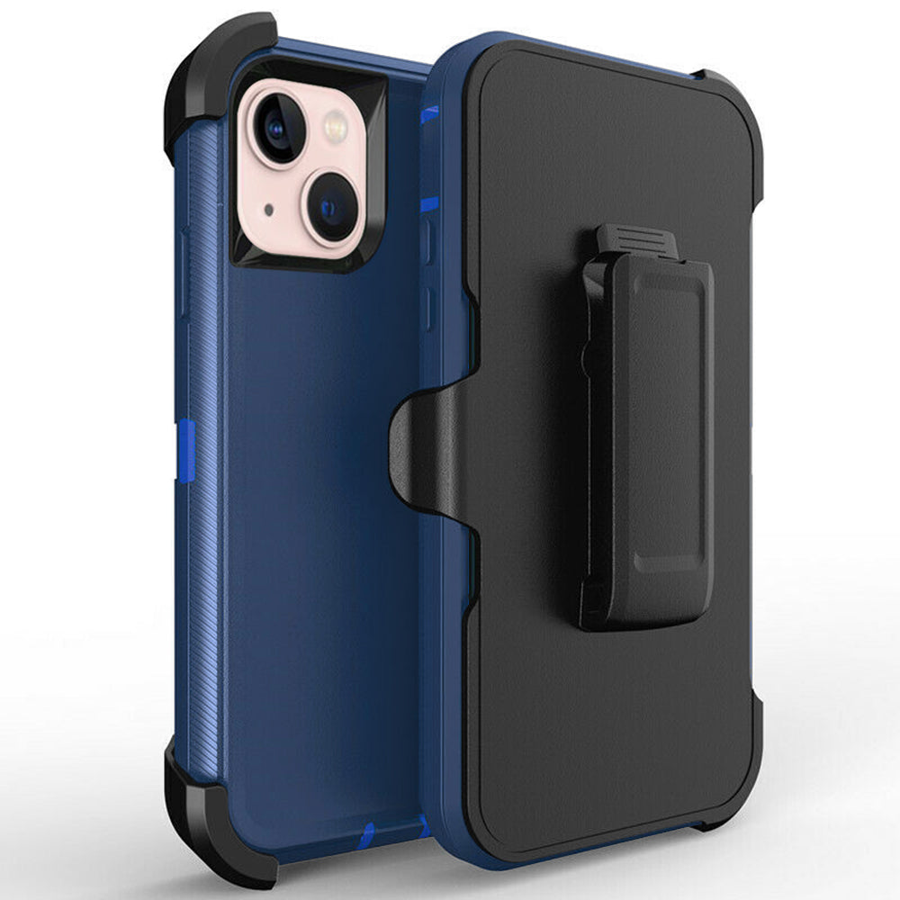 For Apple iPhone 15 6.1 inch Heavy Duty Armor Shockproof Protective Hybrid Case Cover With Clip Image 6