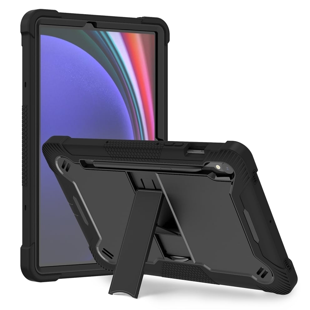 For Samsung Galaxy Tab S9 11 inch 2023 Dual Layer Protective Shockproof Kickstand With Stylus Pen Slot Heavy Duty Case Image 2