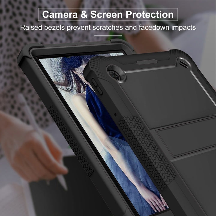 For TCL TAB 10 5G 10.1 inches Dual Layer Protective Shockproof Kickstand Heavy Duty Case Cover Image 3