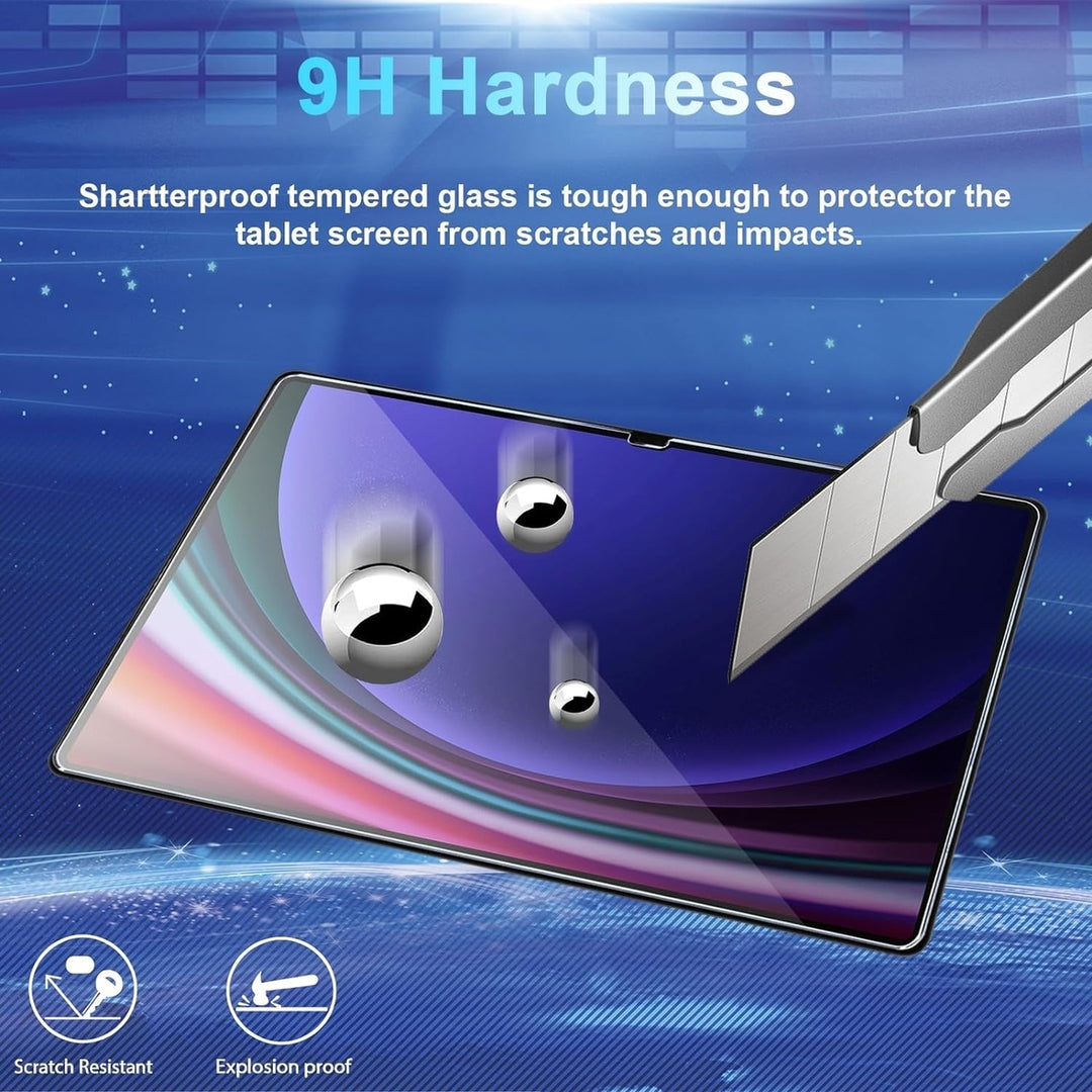 Samsung Galaxy Tab S9 Plus 12.4 inch Tempered Glass Screen Protector 9H Image 4