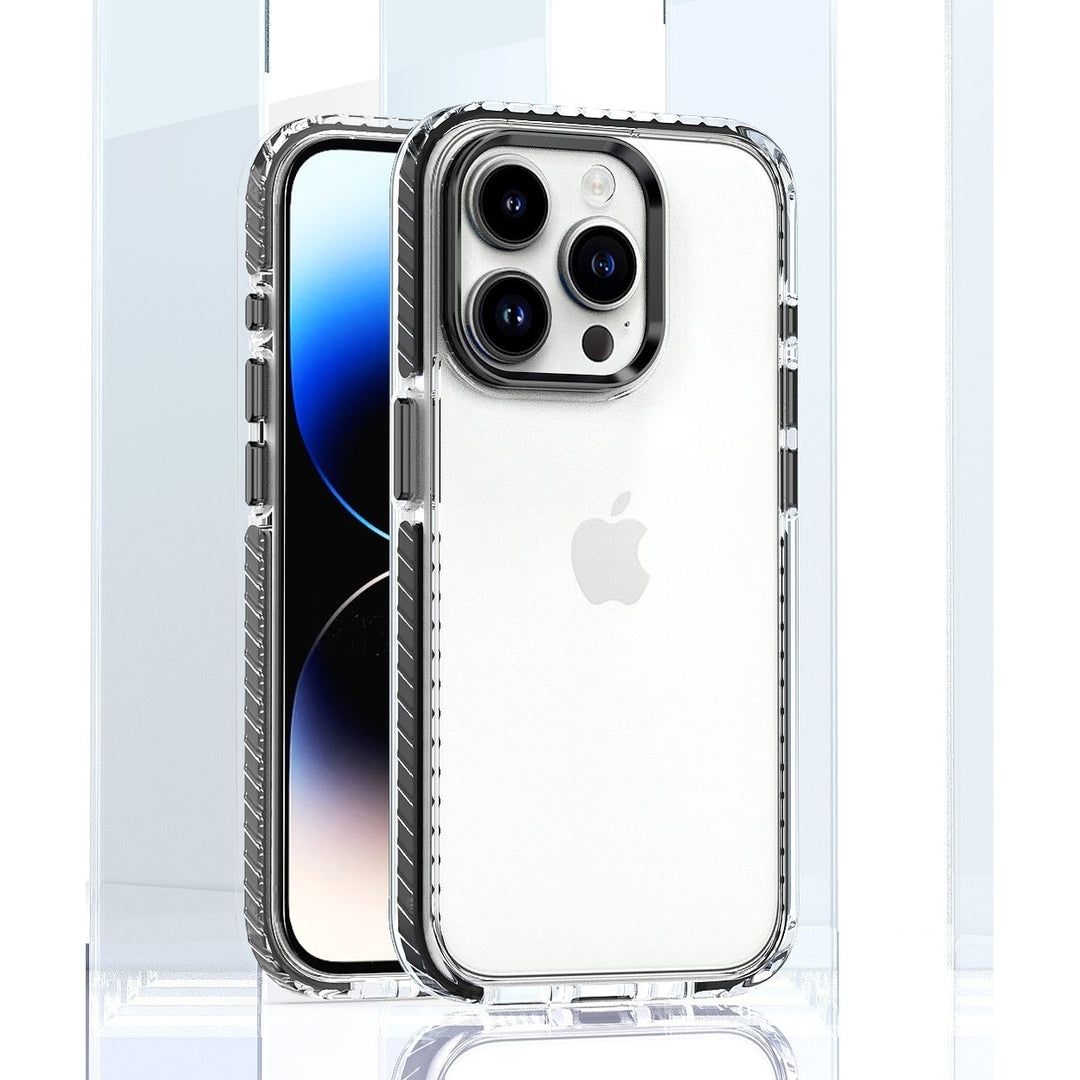 For Apple iPhone 15 Plus 6.7 inch Full Body Clear TPU Bumper Shockproof Protective Hybrid Case Cover Image 1