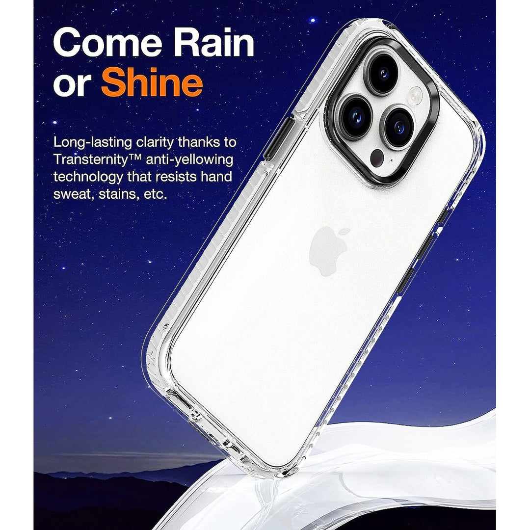 For Apple iPhone 15 6.1 inch Full Body Clear TPU Bumper Shockproof Protective Hybrid Case Cover Image 3