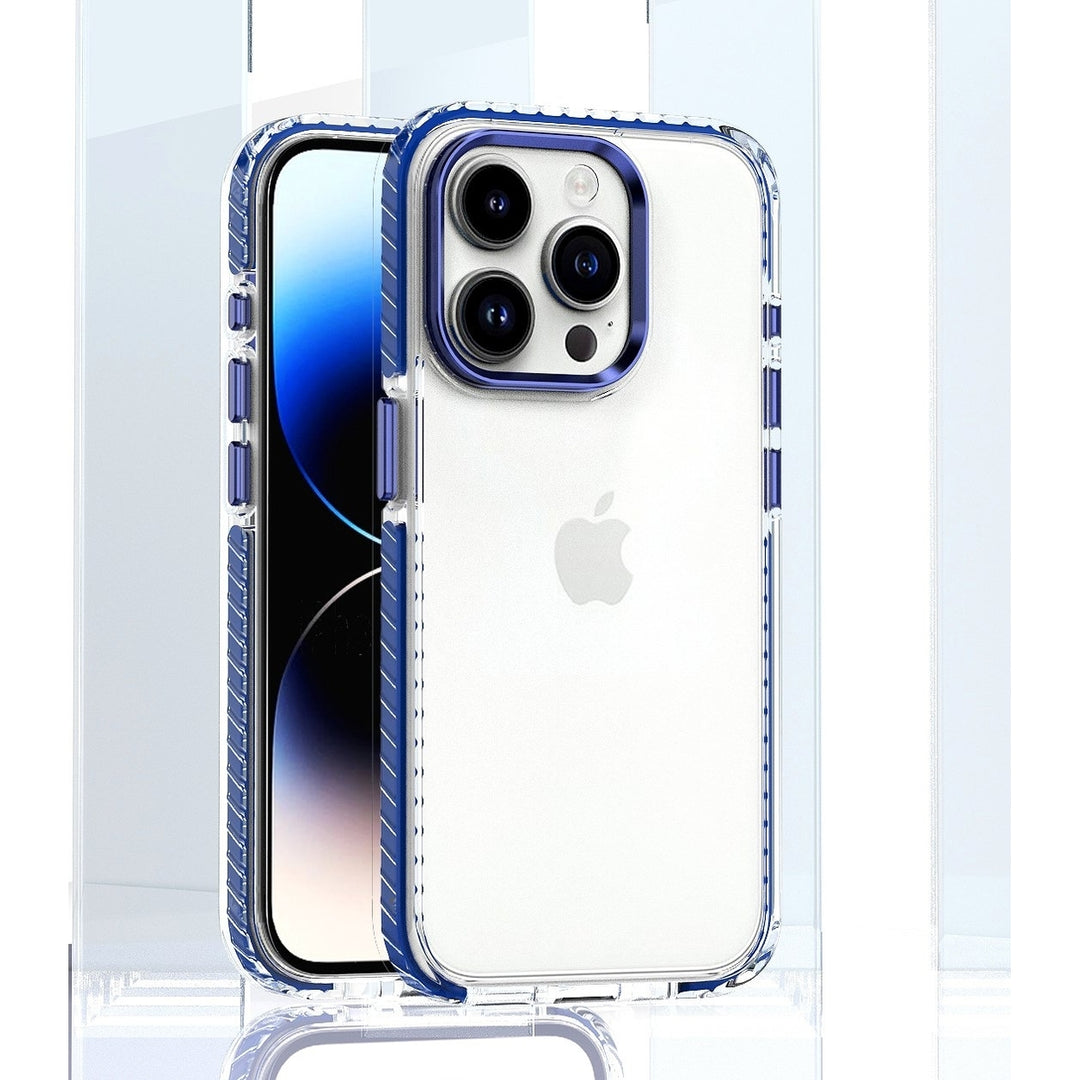 For Apple iPhone 15 / iPhone 14 / iPhone 13 6.1 inch Full Body Clear TPU Bumper Shockproof Protective Hybrid Case Cover Image 7