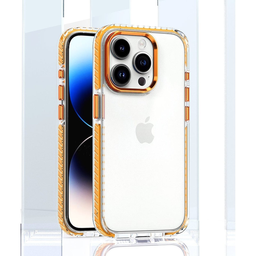 For Apple iPhone 15 / iPhone 14 / iPhone 13 6.1 inch Full Body Clear TPU Bumper Shockproof Protective Hybrid Case Cover Image 1