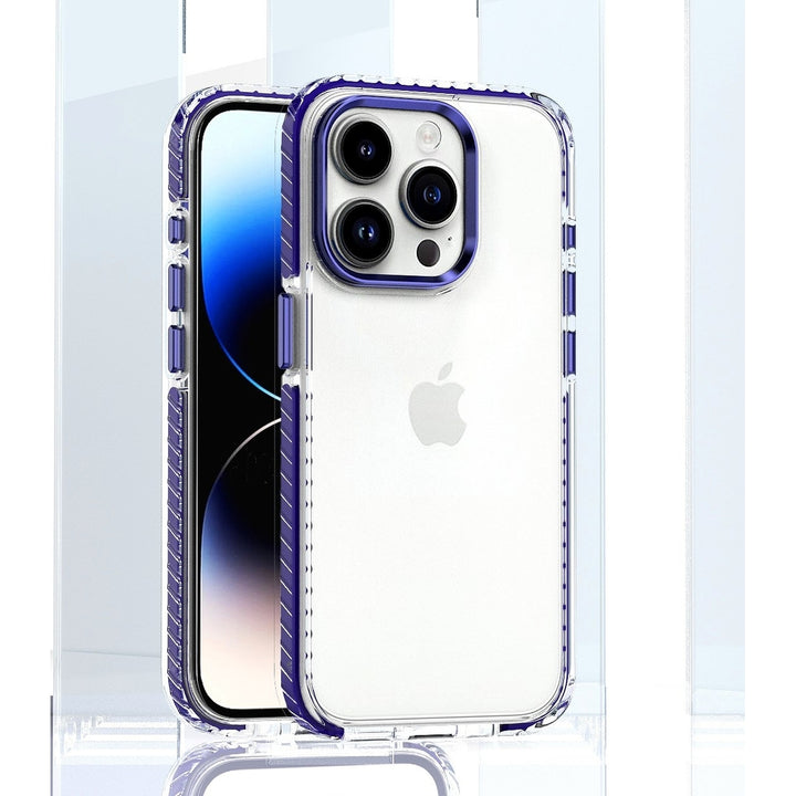 For Apple iPhone 15 / iPhone 14 / iPhone 13 6.1 inch Full Body Clear TPU Bumper Shockproof Protective Hybrid Case Cover Image 9