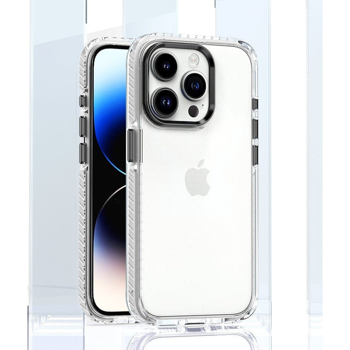 For Apple iPhone 15 / iPhone 14 / iPhone 13 6.1 inch Full Body Clear TPU Bumper Shockproof Protective Hybrid Case Cover Image 1