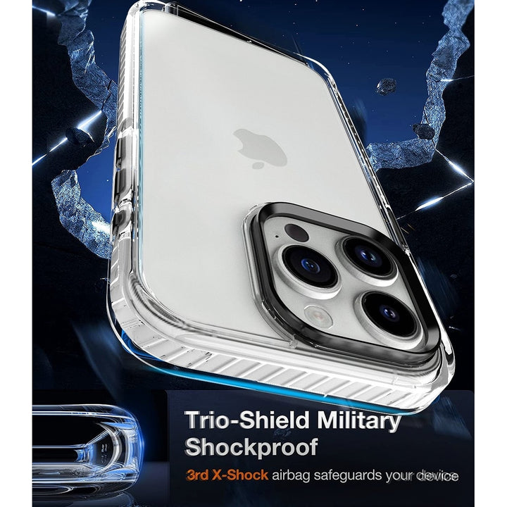 For Apple iPhone 15 Pro Max 6.7 inch Full Body Clear TPU Bumper Shockproof Protective Hybrid Case Cover Image 4