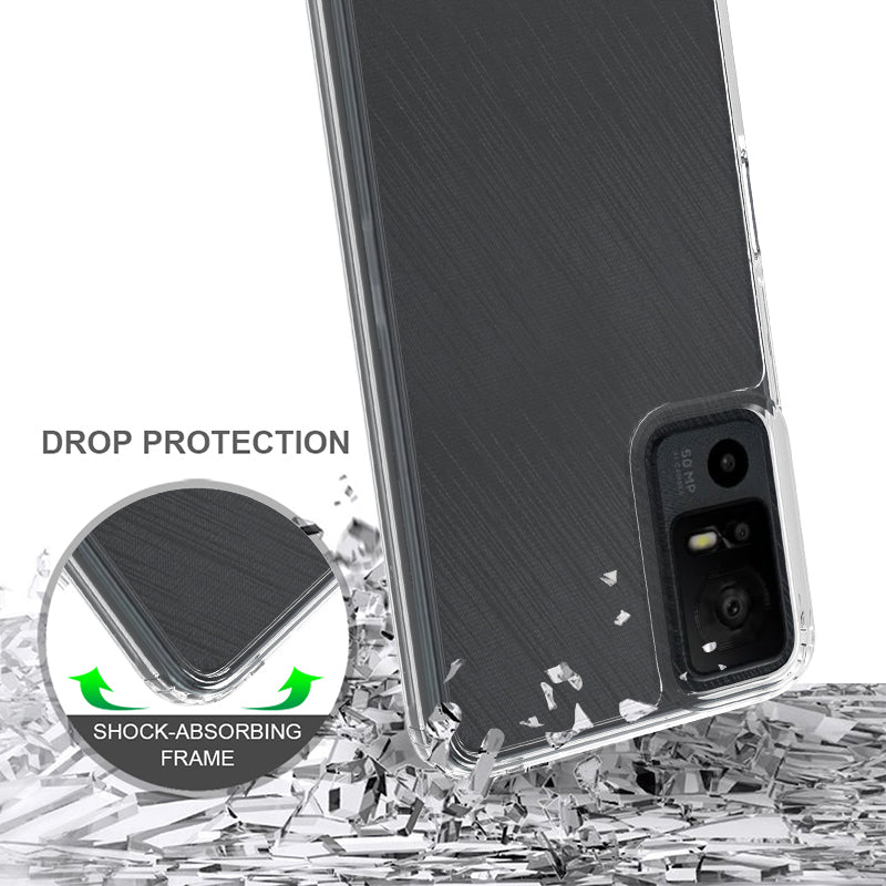 TCL 40 XE 5G Crystal Shockproof Protective Hybrid Case Cover Lightweight Durable Image 2