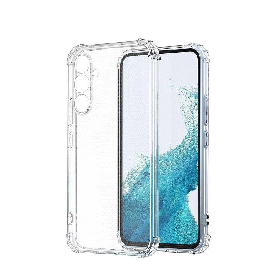 Samsung Galaxy A24 Clear TPU Hybrid Case Transparent Bumper Gel Cover SM-A245 Image 1