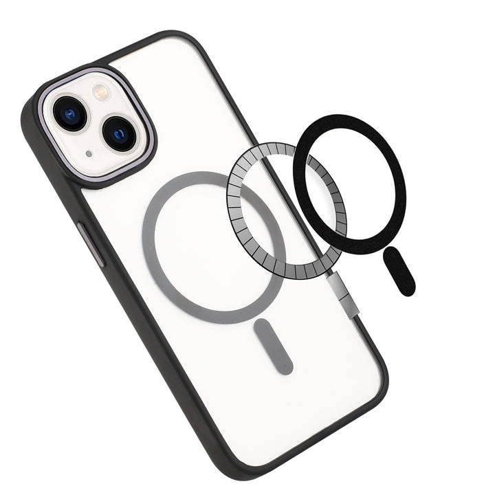 For Apple iPhone 14 Plus 6.7 inch Slim Transparent Crystal Magnetic Charging Shockproof Hybrid Case Cover Image 3