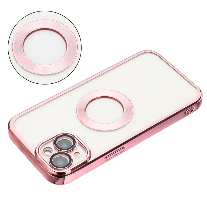 For Apple iPhone 15 Plus 6.7 Chrome Edge Camera Cover Magnetic Mount Holder Magsafe Wireless Charging Hybrid Case Image 4