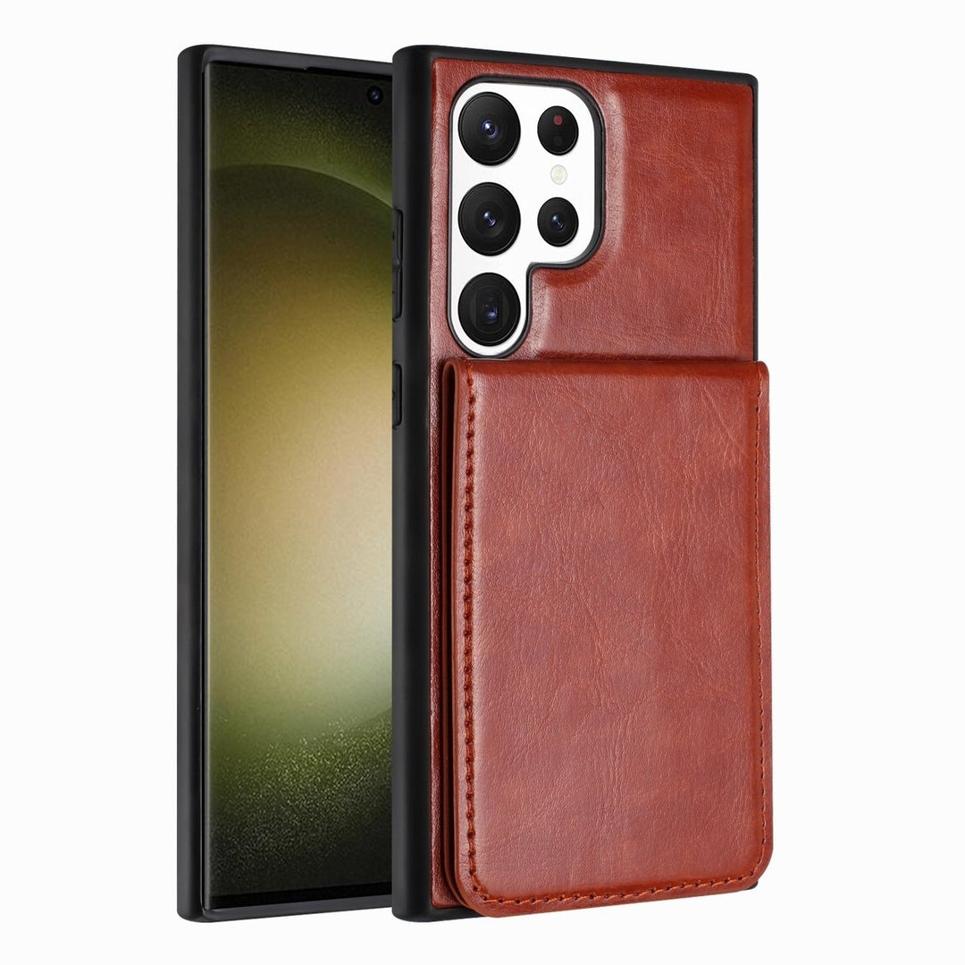 Samsung Galaxy S23 Ultra Wallet Case Leather Card Holder Stand Shockproof Cover Image 7