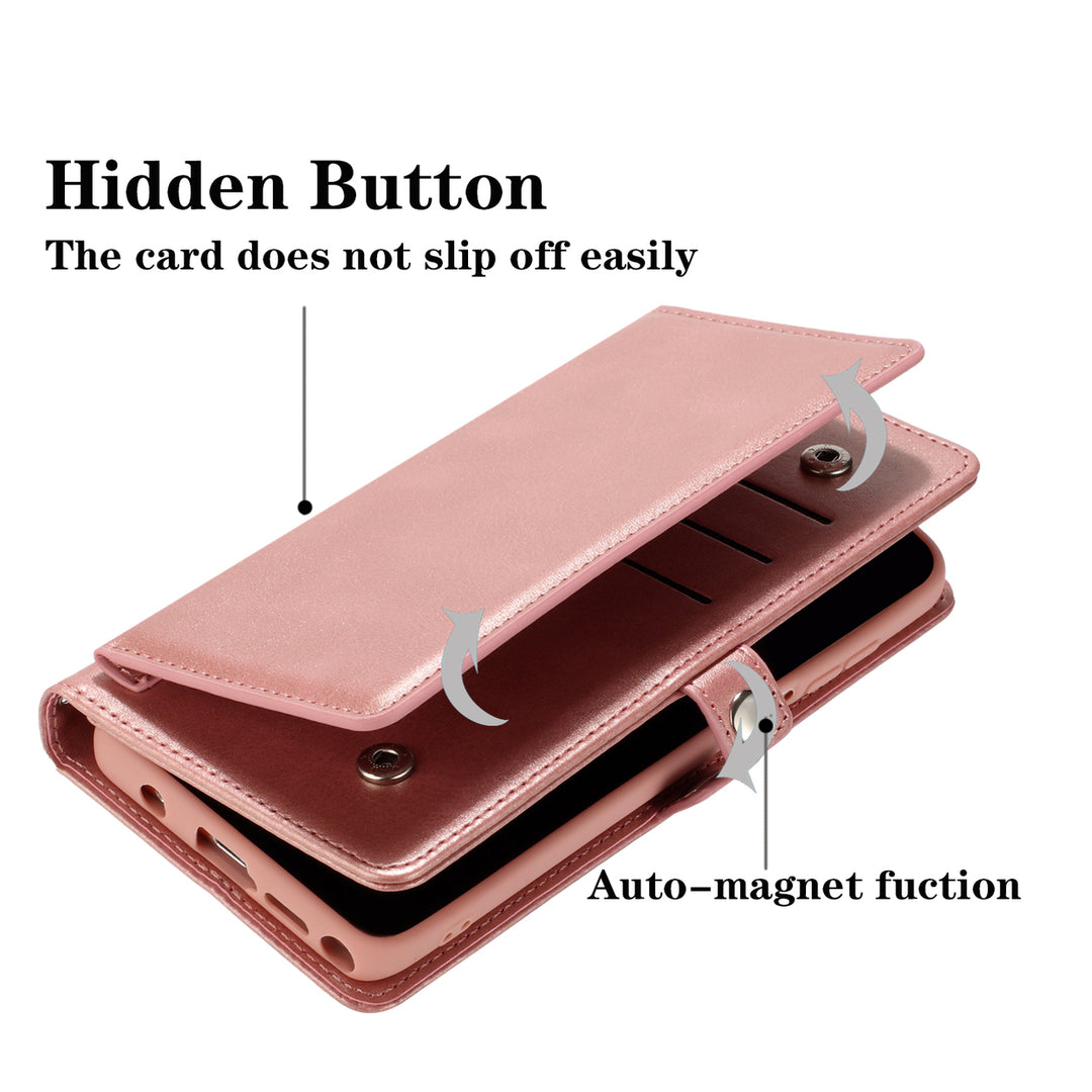 For Motorola Moto G Stylus 5G 2023 Triple Card Slot Flap Folio Stand Leather Wallet Pouch Case Cover Image 4