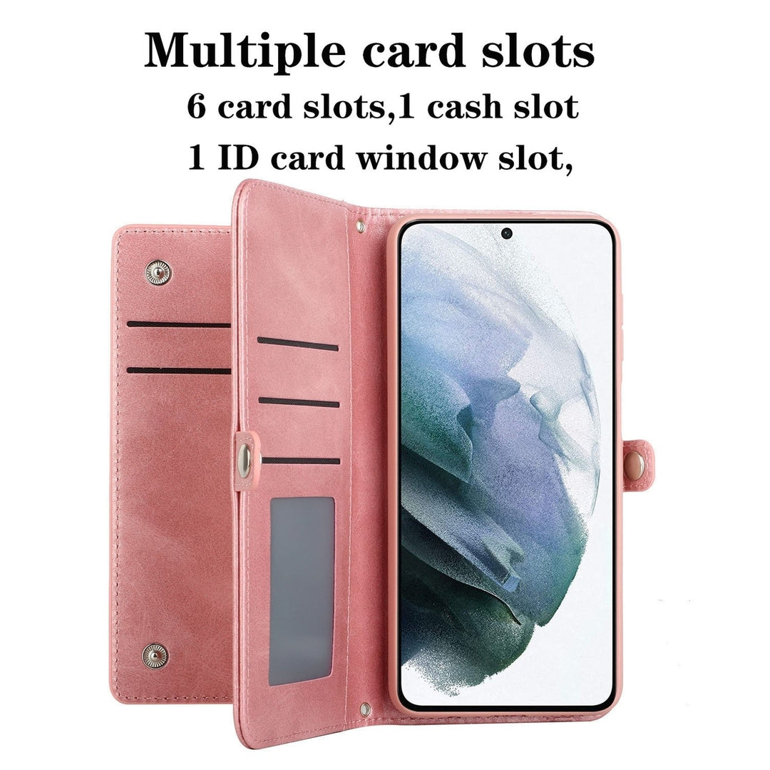 For Samsung Galaxy S23 FE Full Body Cover Protective Shockproof Triple Card Slot Flap Folio Stand Leather Wallet Pouch Image 4