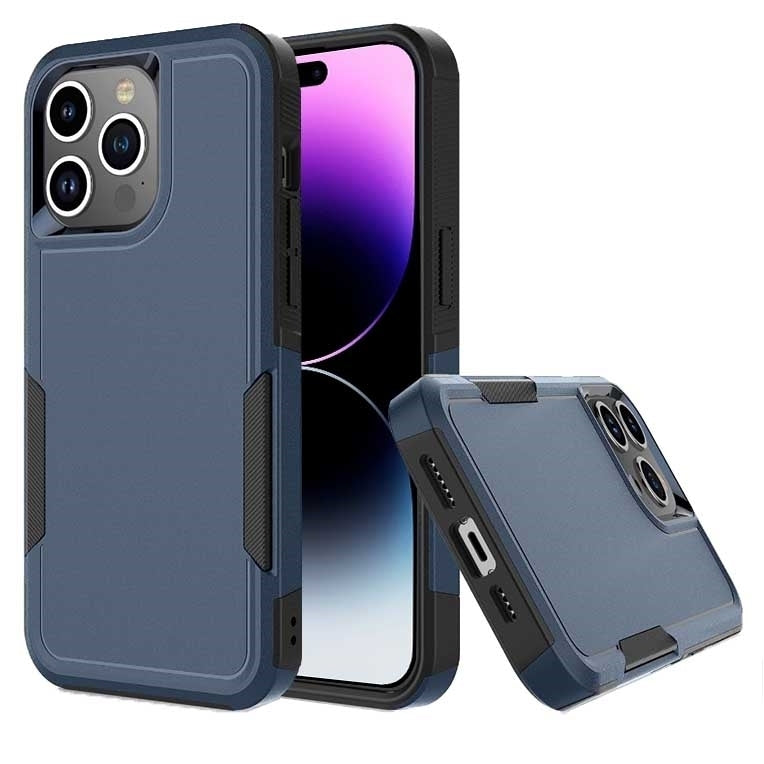 For Apple iPhone 15 6.1 inch Armor Heavy Duty Commuter Non Slip Dual Layer Shockproof Protective Hybrid Case Cover Image 2