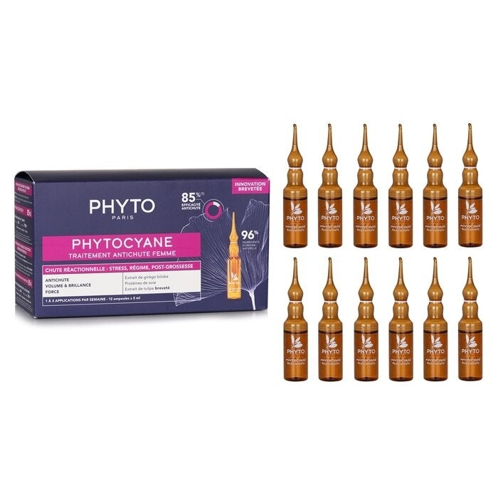 Phyto - PhytoCyane Anti-Hair Loss Reactional Treatment (For Woman)(12x5ml/0.16oz) Image 1