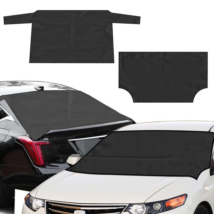 Magnetic Car Windshield Cover Waterproof Oxford Fabric Front Rear Size Fit All Cars Image 8