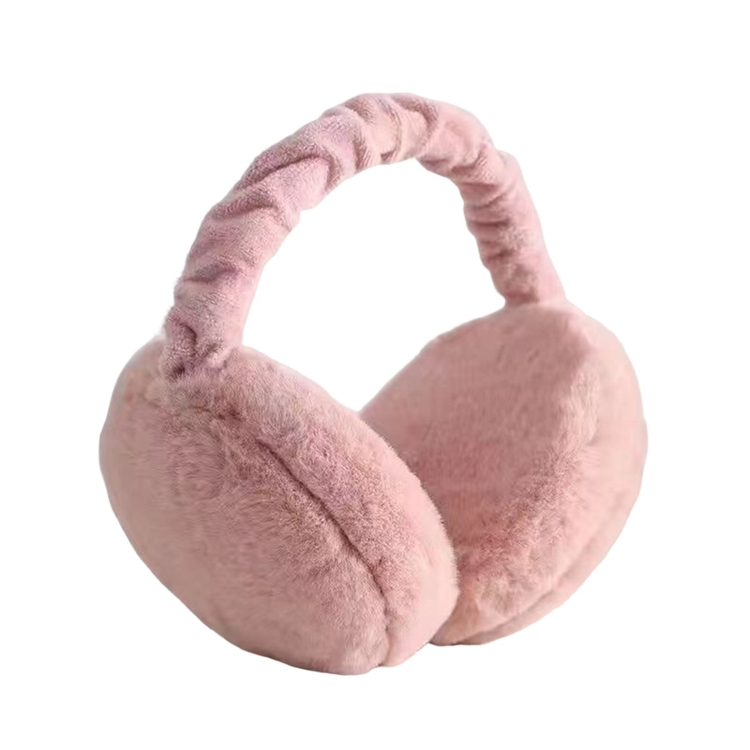 Winter Earmuffs Thick Solid Color Lightweight Portable Cold-proof Keep Warm Unisex Anti-slip Cycling Ear Covers for Image 1