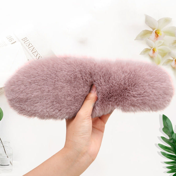 1 Pair Unisex Insoles Plush Sweat Absorption Solid Color Anti Pilling Faux Rabbit faux Thickened Fluffy Boots Insoles Image 10