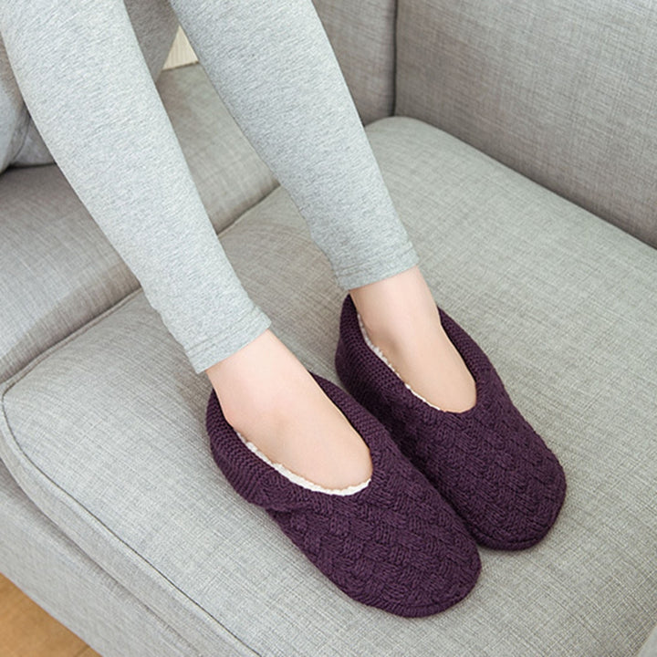 1 Pair Women Floor Socks Fashion Pattern Non-slip Not Waterproof Autumn Winter Adult Thermal Indoor Household Slippers Image 7