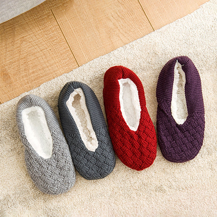 1 Pair Women Floor Socks Fashion Pattern Non-slip Not Waterproof Autumn Winter Adult Thermal Indoor Household Slippers Image 8