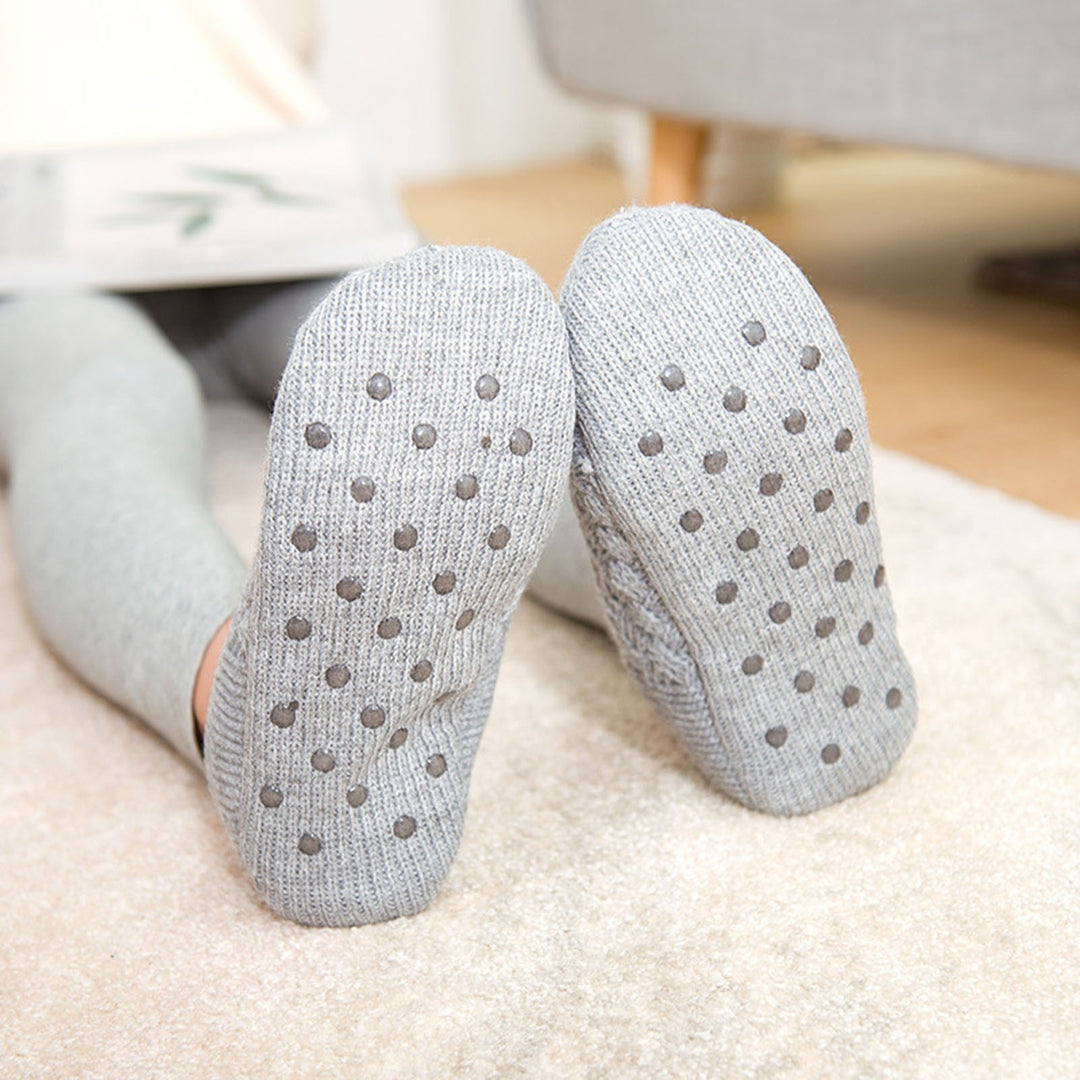 1 Pair Women Floor Socks Fashion Pattern Non-slip Not Waterproof Autumn Winter Adult Thermal Indoor Household Slippers Image 10