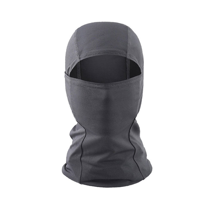 Unisex Riding Hat One-piece Design Quick Dry Solid Color Full Face Windproof Spring Autumn Sunscreen Image 1