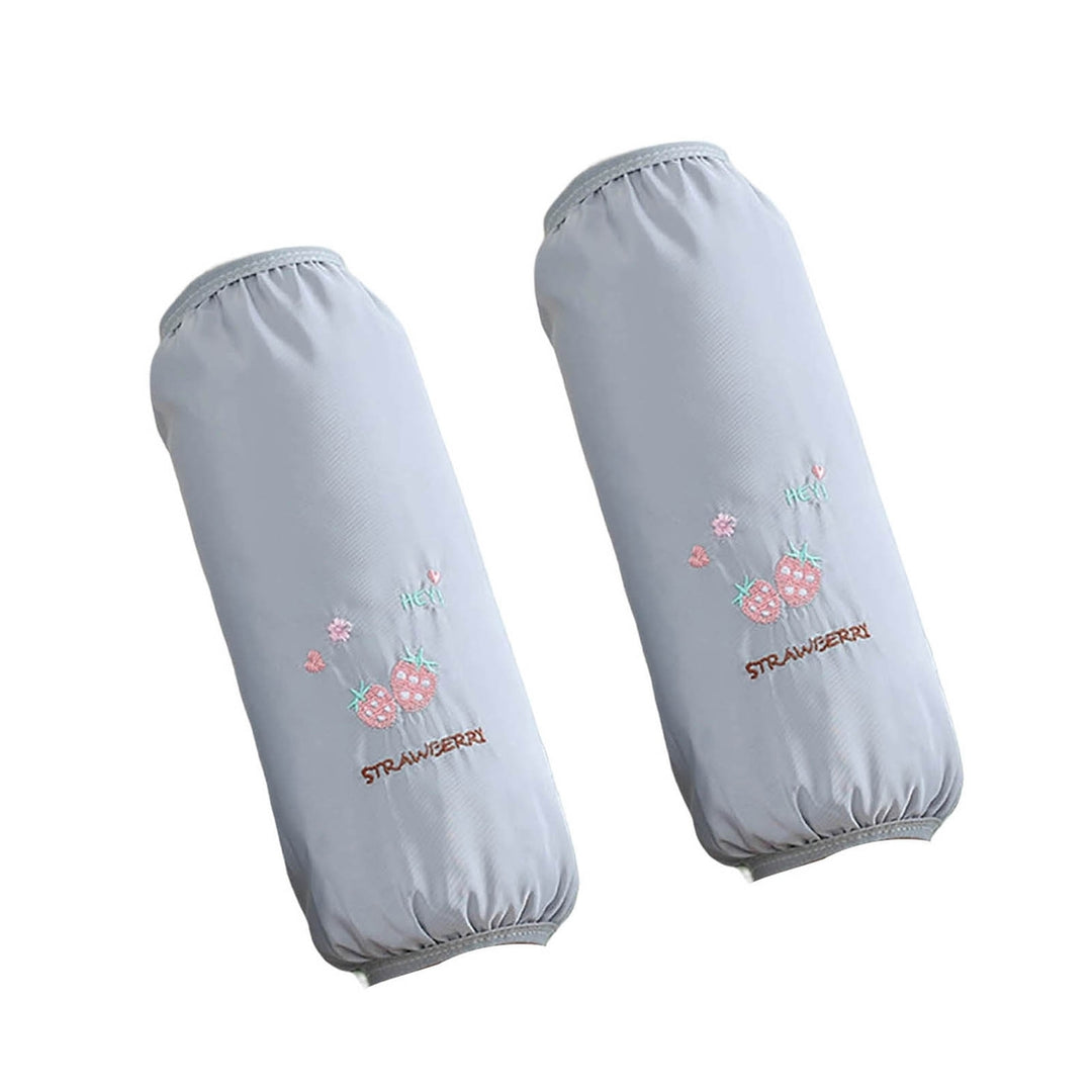 1 Pair Cleaning Sleevelets Waterproof Oilproof Anti Fouling Protective Non-falling Painting Lengthen Image 2