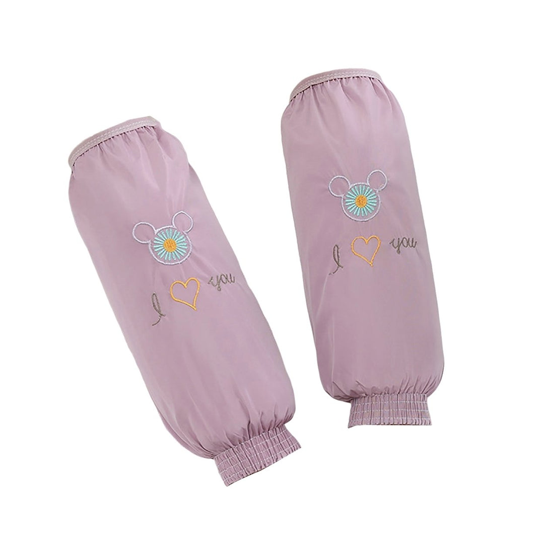 1 Pair Cleaning Sleevelets Waterproof Extended Anti-slip Oilproof Protective Protect Sleeves Image 1