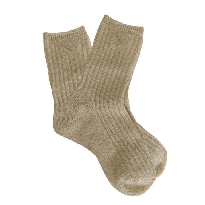 1 Pair Mid-Tube Thickened Women Socks Anti-Slip Knitted Solid Color Thermal Cotton Socks Daily Wear Image 1