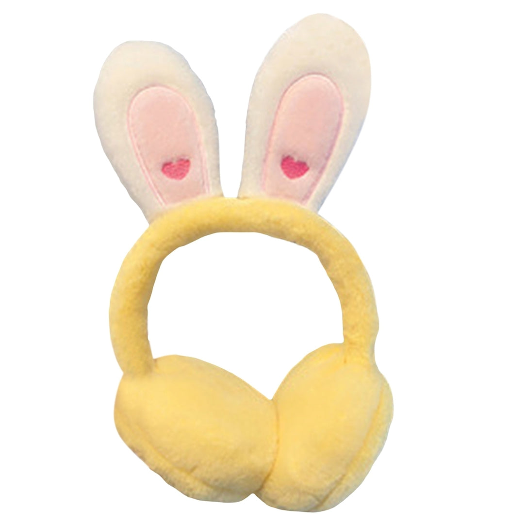 Winter Earmuff Cartoon Anti-falling Plush Soft Ear Warmer Protect Ears Thick Funny Big Eyes Foldable Ear Cover Outdoor Image 4