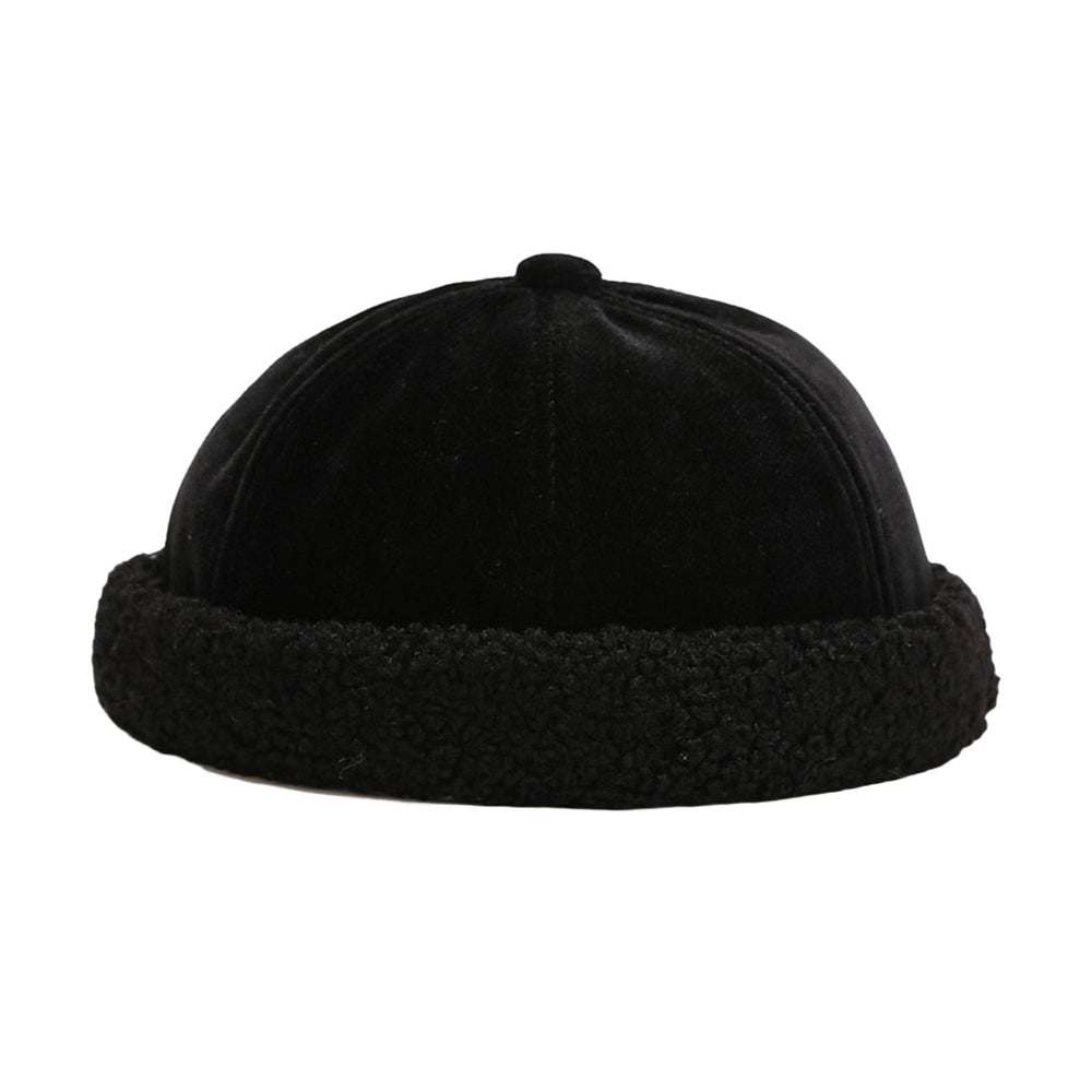 Women Skull Hat Solid Color Thickened Plush Dome Brimless Autumn Winter Adjustable Plush Beanie Hat Streetwear Image 2