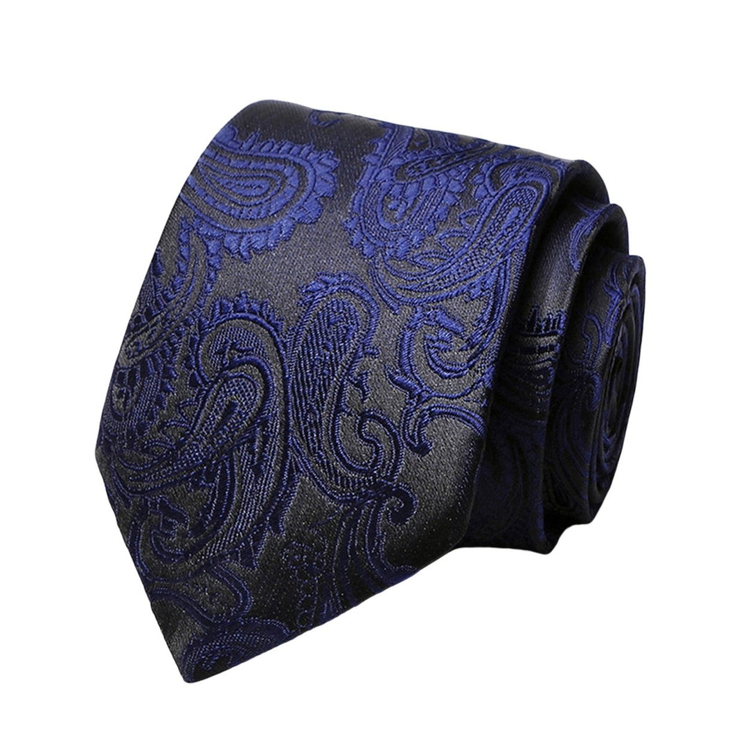 Business Tie Adjustable Firm Stitching Embroidery Lightweight Groom Tie Decorative Multi Styles Dot Striped Wedding Tie Image 1