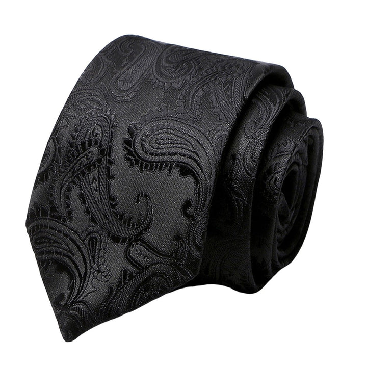 Business Tie Adjustable Firm Stitching Embroidery Lightweight Groom Tie Decorative Multi Styles Dot Striped Wedding Tie Image 1