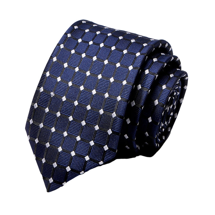 Business Tie Adjustable Firm Stitching Embroidery Lightweight Groom Tie Decorative Multi Styles Dot Striped Wedding Tie Image 9