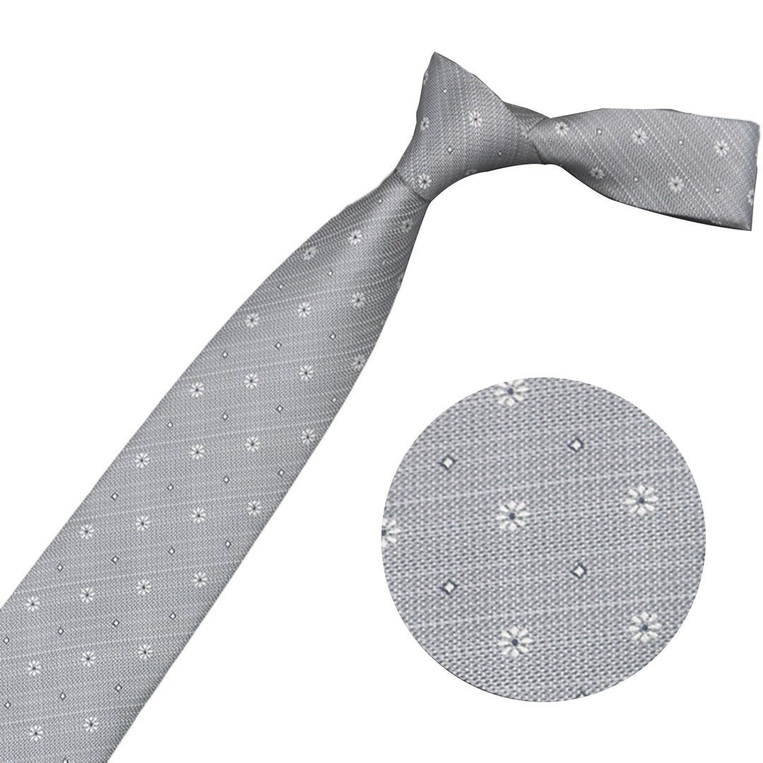 Men Tie Fashion Pattern Smooth Adjustable Arrowhead Type Super Soft Silk-like Looking Formal Business Tie Banquet Host Image 4