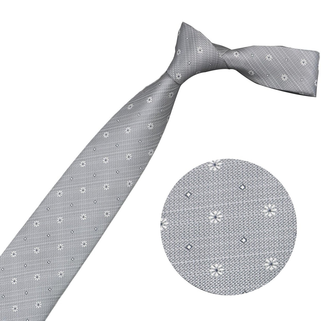 Men Tie Fashion Pattern Smooth Adjustable Arrowhead Type Super Soft Silk-like Looking Formal Business Tie Banquet Host Image 1