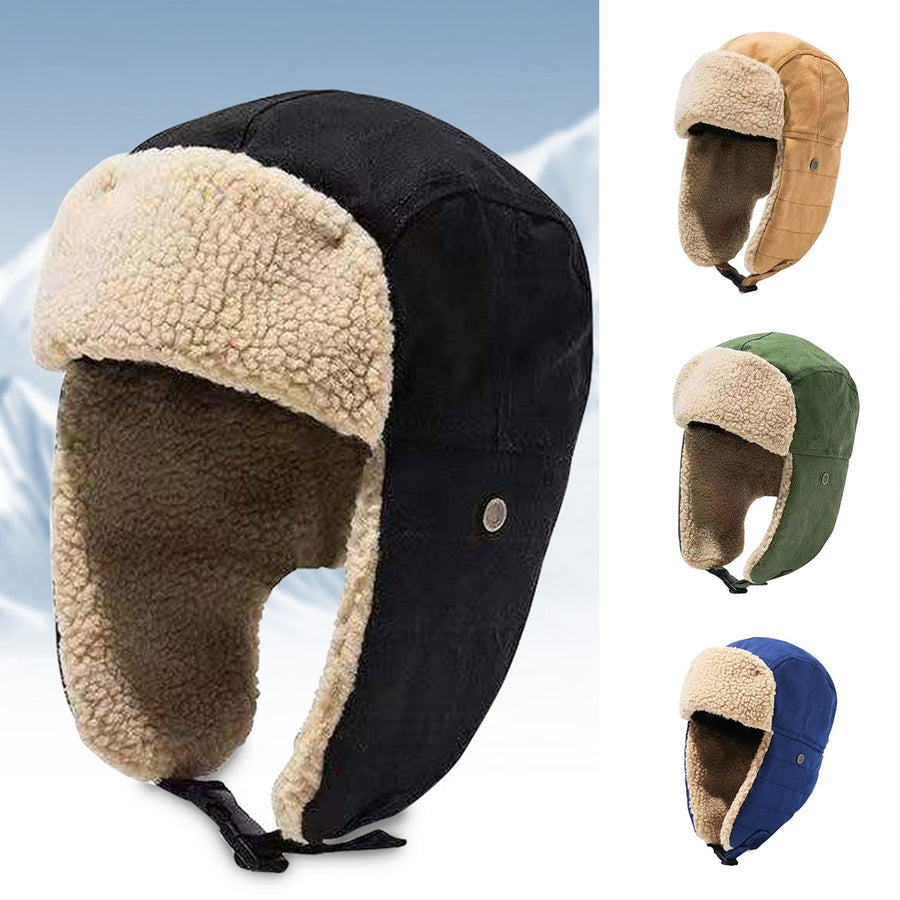 Fleece Hat Super Soft Comfortable to Wear Smooth Touch Windproof Ear Protection Keep Warm Breathable Image 1