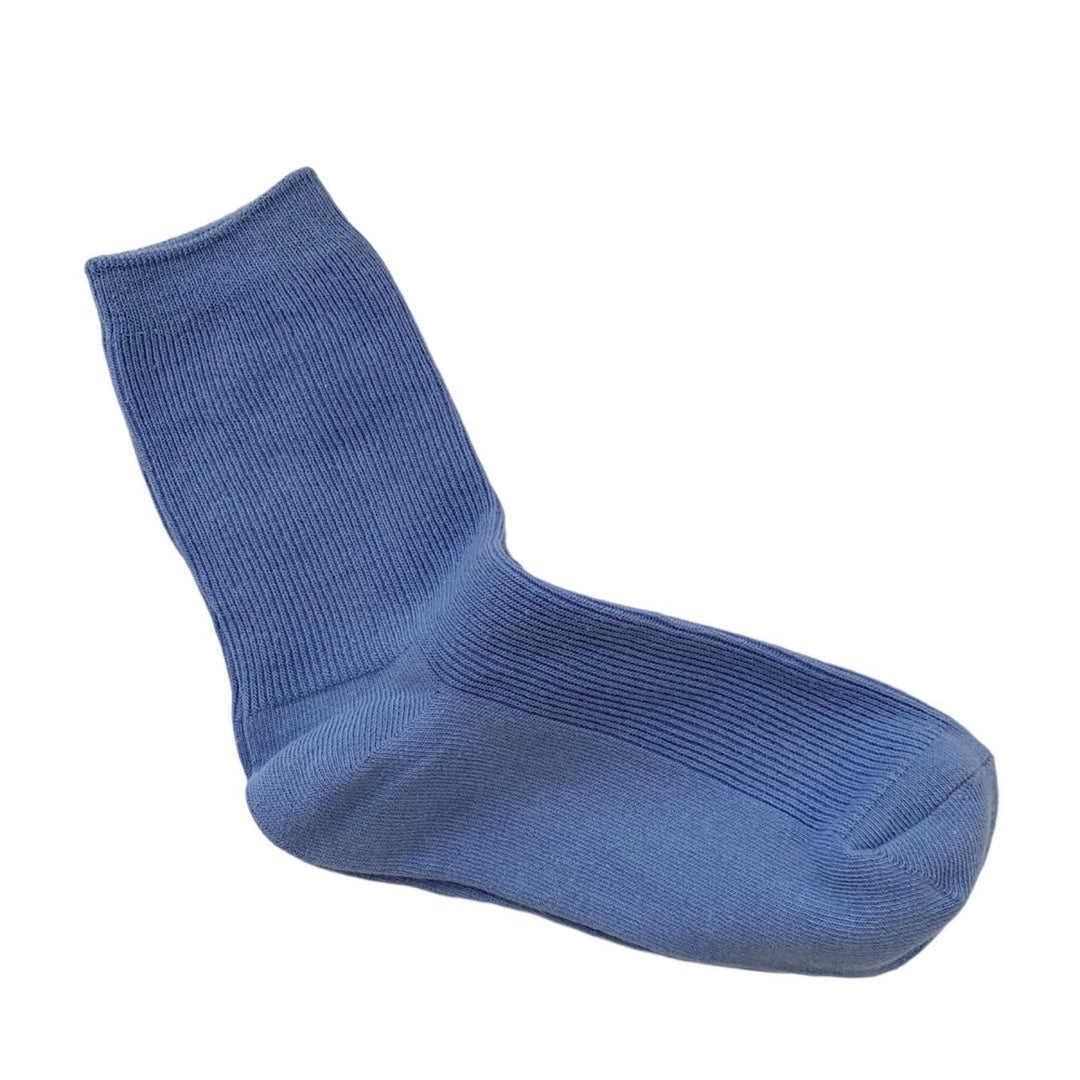 1 Pair Ribbed Mid-tube Elastic Women Socks Simple Casual Solid Color Sports Socks Image 3