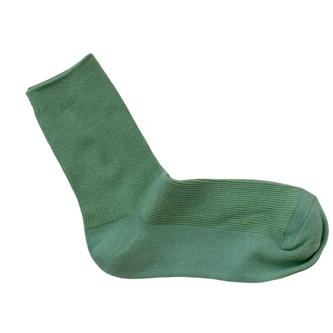 1 Pair Ribbed Mid-tube Elastic Women Socks Simple Casual Solid Color Sports Socks Image 1