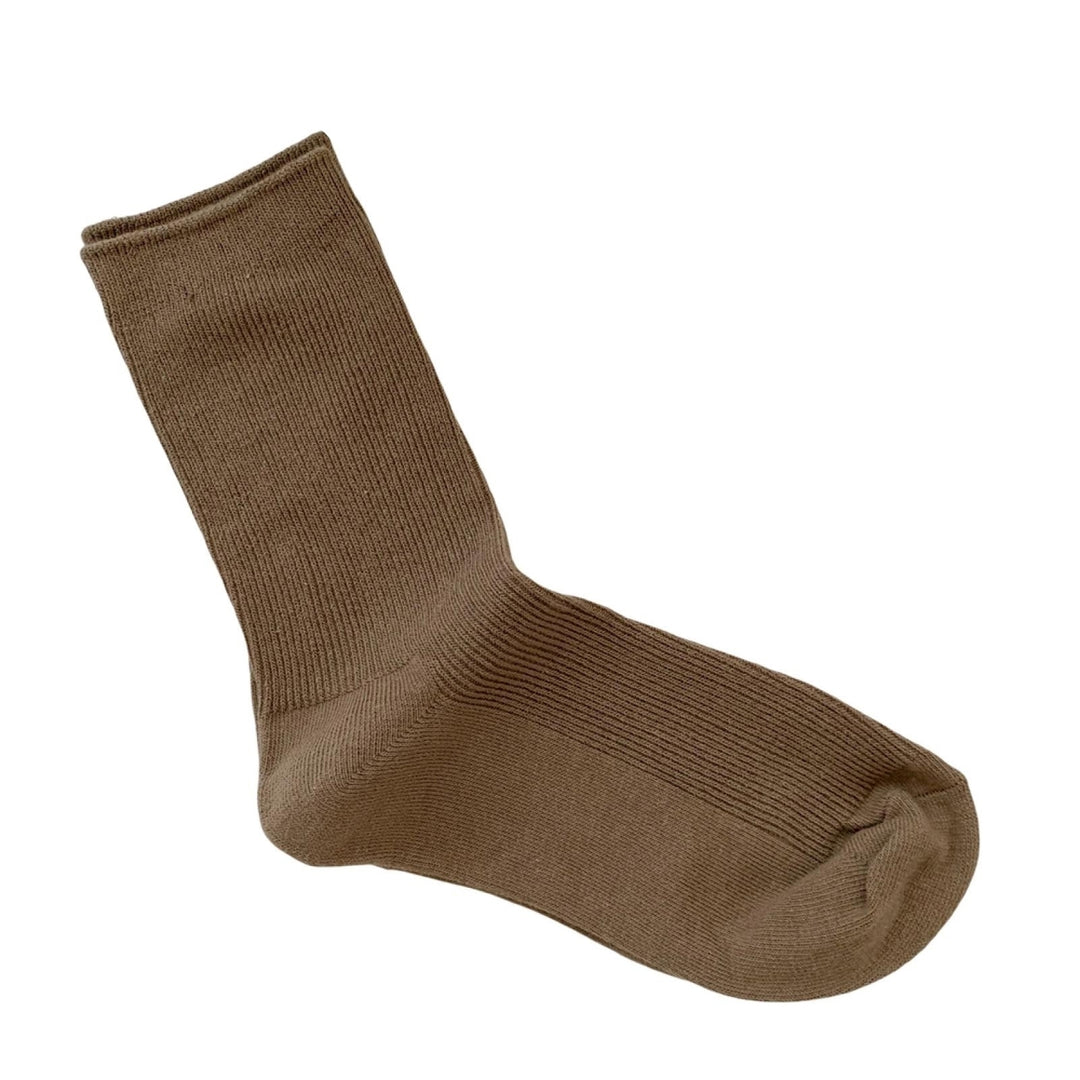 1 Pair Ribbed Mid-tube Elastic Women Socks Simple Casual Solid Color Sports Socks Image 8