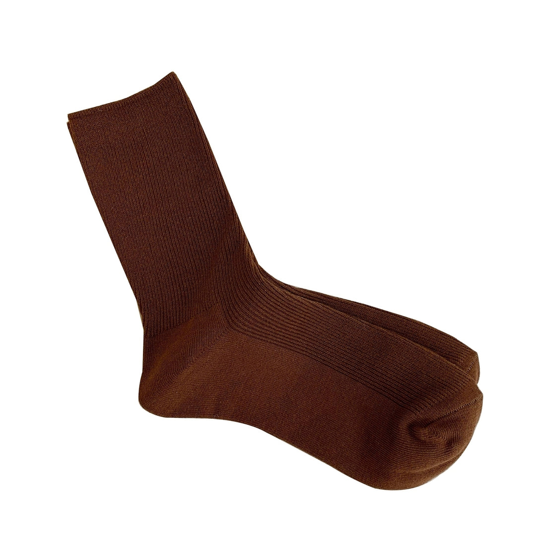 1 Pair Ribbed Mid-tube Elastic Women Socks Simple Casual Solid Color Sports Socks Image 9